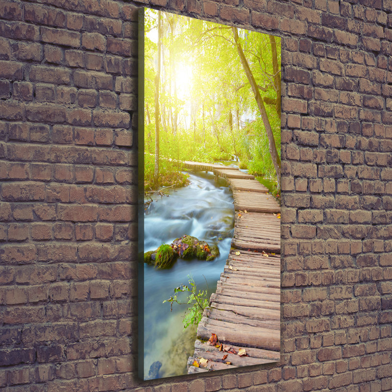 Path In The Forest - Wrapped Canvas Print