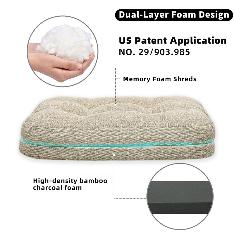 Coussin de chaise d'intérieur 3,7 po, Beige