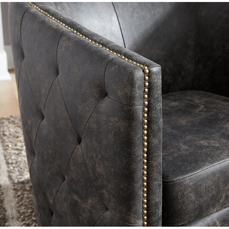 Chaise d'appoint Brentlow, Noir