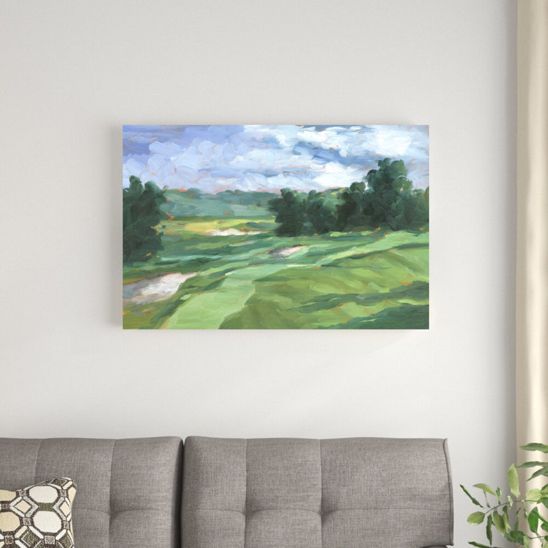 «Golf Course Study IV» par Ethan Harper - reproduction d'art sur toile tendue, H 24 po x l 36 po