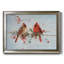 Cardinals in Winter - reproduction d'art sur toile-1131422082