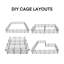 Cage pour cochons d'Inde Delaria