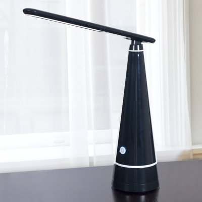Lampe de bureau contemporaine 15 po à DEL 15 po - noir
