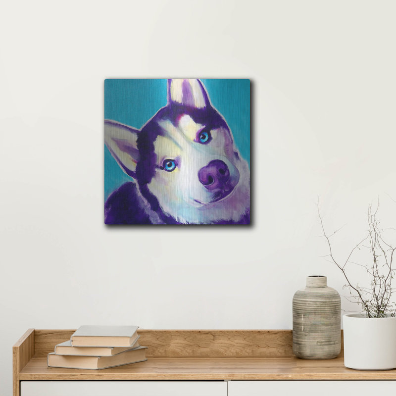 «Husky - Dico» par Dawg Painter, H 12 po x l 12 po
