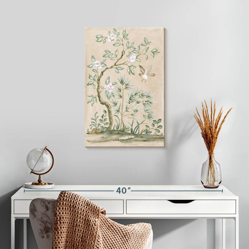 Harnek Spring Mural II Tan, 24" H x 16" W