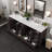 Lark Manor™ Euen 84"W X 22"D Double Sink Bathroom Vanity With Countertop-1020768626