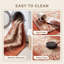Tapis Amber2 moderne à motifs mosaïques mouchetées abstraites orange, rouge et crème, lavable à la machine, antidérapant, à poils courts, pour l'intérieur et l'extérieur, adapté aux animaux domestiques, idéal pour le salon, la chambre, la salle à manger, l'entrée, le couloir ou le bureau.-787303682