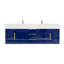 Ensemble de meuble-lavabo double mural l 59 po x P 19,75 po x H 22,25 po Glasgow-484565630-465763057