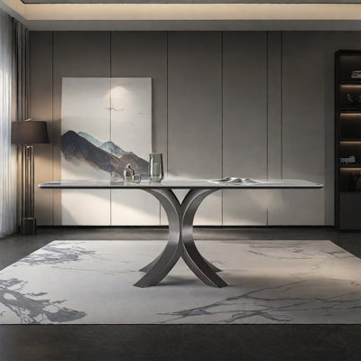Italian style minimalist home dining table