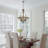 5 Lights Classic Vintage Pendant Lamp Glass Ceiling Lighting Fixture for Farmhouse Kid Adult Bedroom