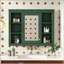 Pharmacie murale 35x28 avec 6 tablettes ouvertes et tablettes réglables - Vert