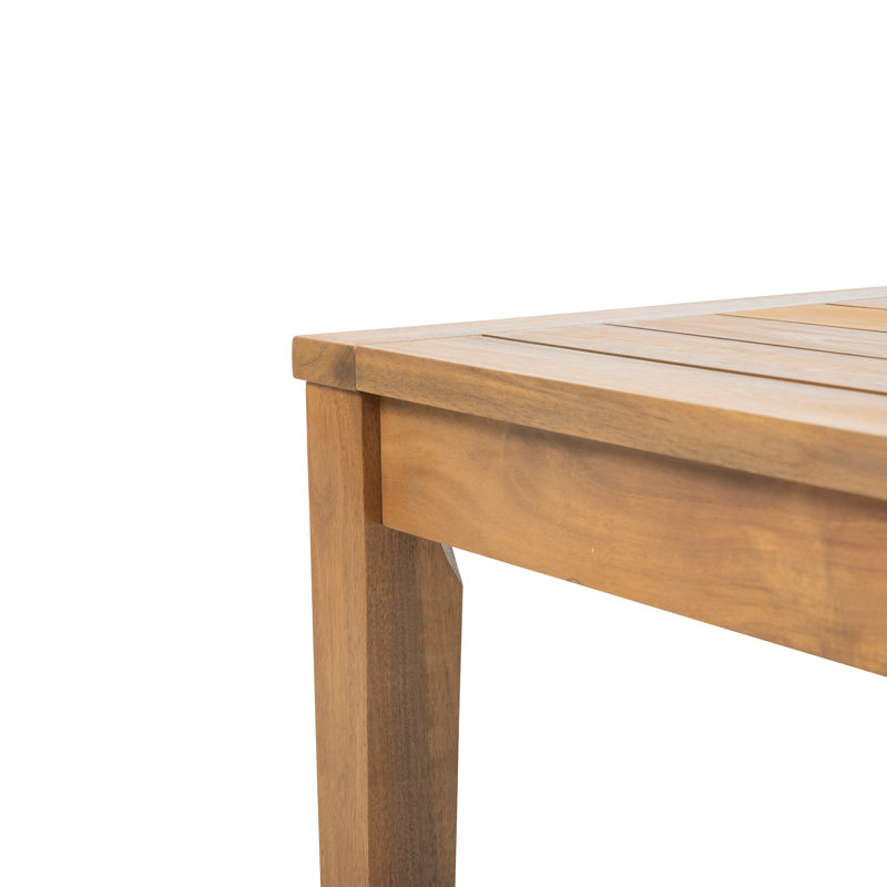 Table basse rectangulaire en bois massif, 16.54" H x 35.43" W x 23.62" D