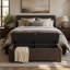 Banquette 59 po en velours avec repose-pieds-24428336
