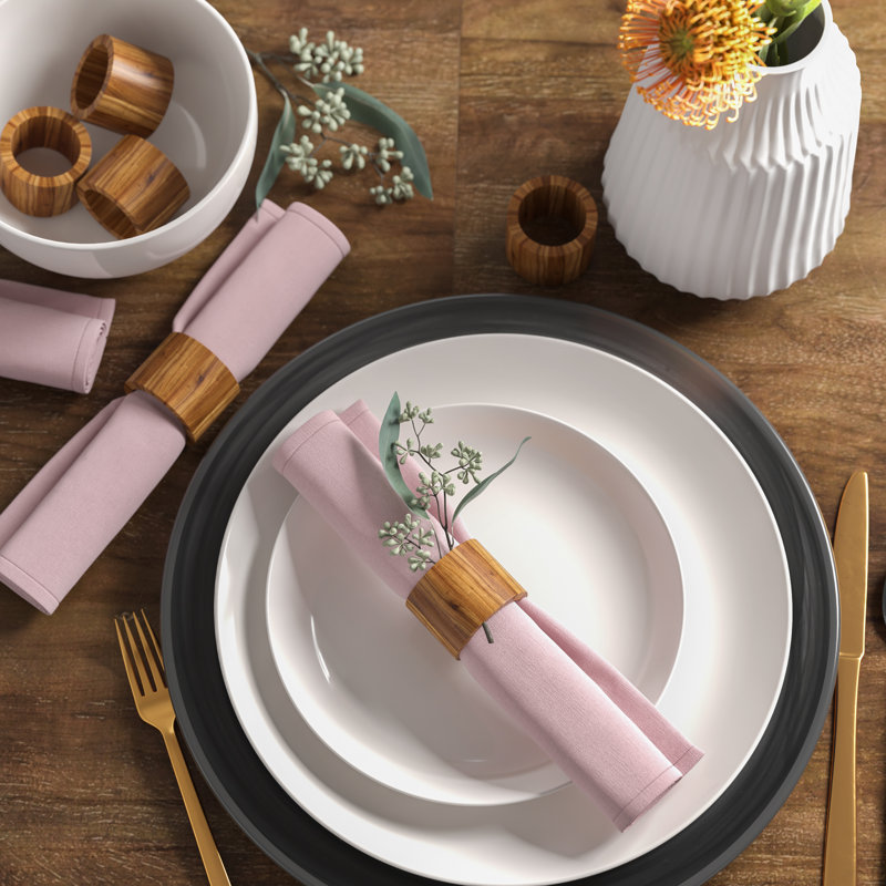 Rond de serviette en bois, Miel