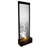 Clear Glass Panel with Embossed Leaves Waterfall Fountain