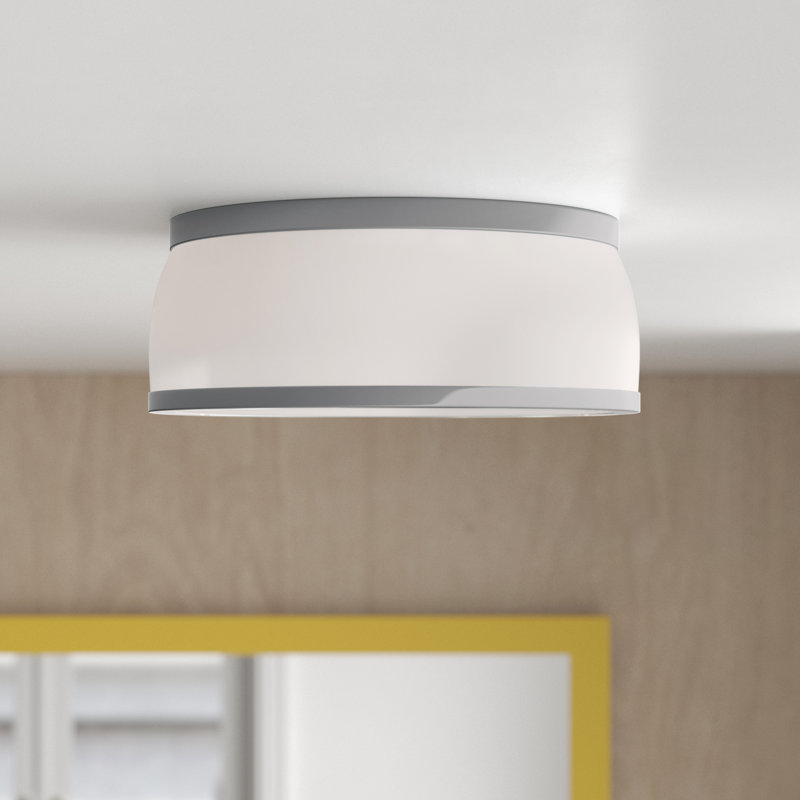 Bramblett Flush Mount, Satin Silver
