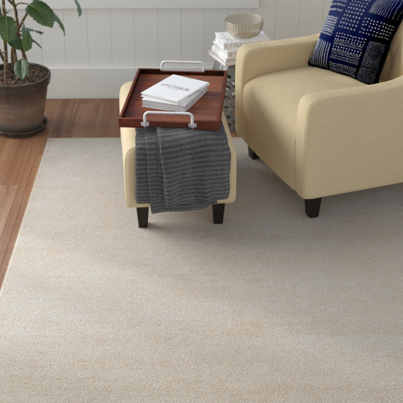 Hively Hand Knotted Viscose Indoor Rug, Rectangle 5'6" x 8'6"