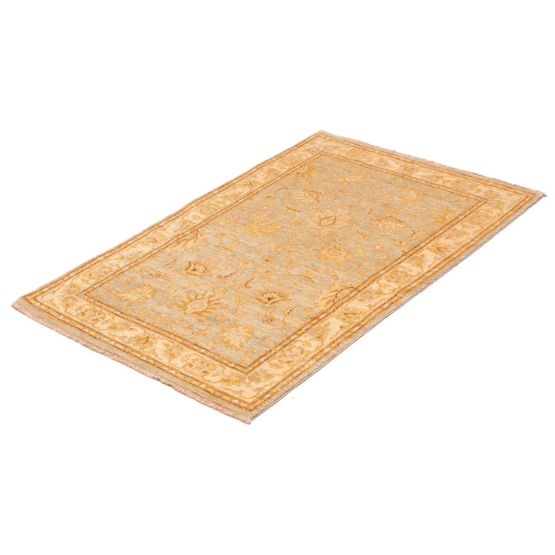 Tapis unique en laine noué à la main 4 pi 1 po x 6 pi 1 po nouvel âge Betria