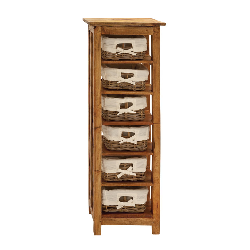 Solid Wood 41cm W 6 - Drawer Chest of Drawers