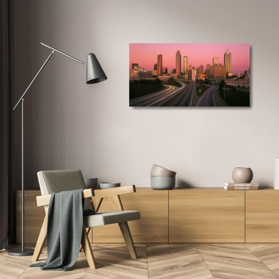 Hokku Designs, Mohlenkamp, Steve Gallery, art sur toile tendue: Atlanta, horizon de la Géorgie au lever du soleil