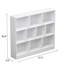 Bibliothèque blanche modulaire pour enfants avec 10 casiers et base stable
