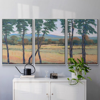 Still Morning I - 3 pièces, reproduction encadrée sur toile