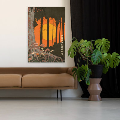 Art mural forêt d'automne