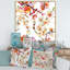 Sakura fleurs en rouge et jaune - reproduction d'art sur toile traditionnelle-66812087-66812088