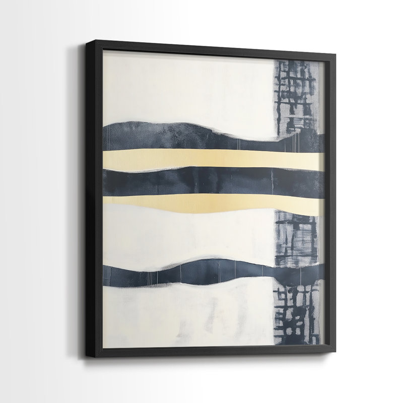 Série ABSTRACT DCCDXCVI - reproduction encadrée de qualité supérieure - prête à être accrochée - aucun clou requis