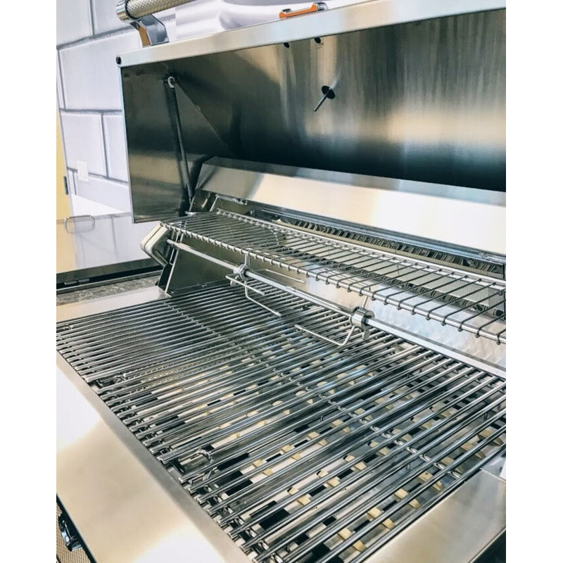 Aspire Grill Built-In, 4 U-Burner, Rotisserie 42", Liquid Propane