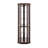 Living Room Curio Table - Dark Cherry, Lighted, Adjustable Shelves Wine & Bar Glass Storage Cabinet Shelves, 16.41 In. Width-1039202042