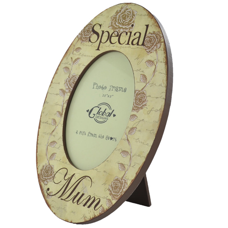 Hales Cream Oval Single Picture Frame