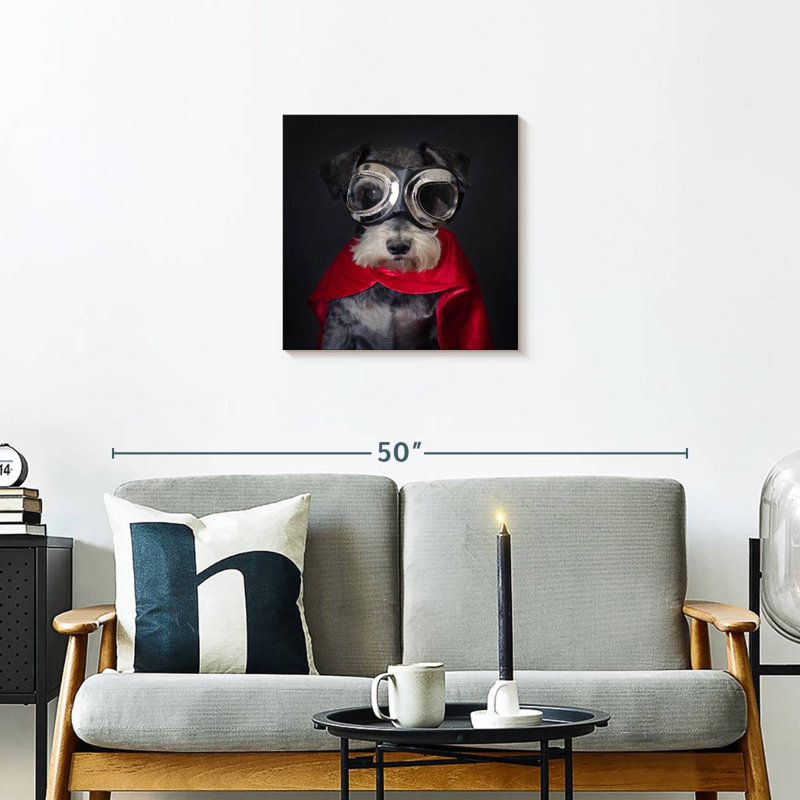Brampt Superhero Schnauzer, 20" H x 20" W