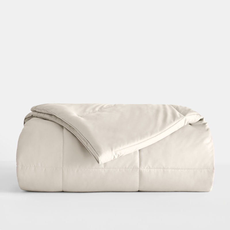 Ivory Full Reversible Down Microfiber Comforter Set