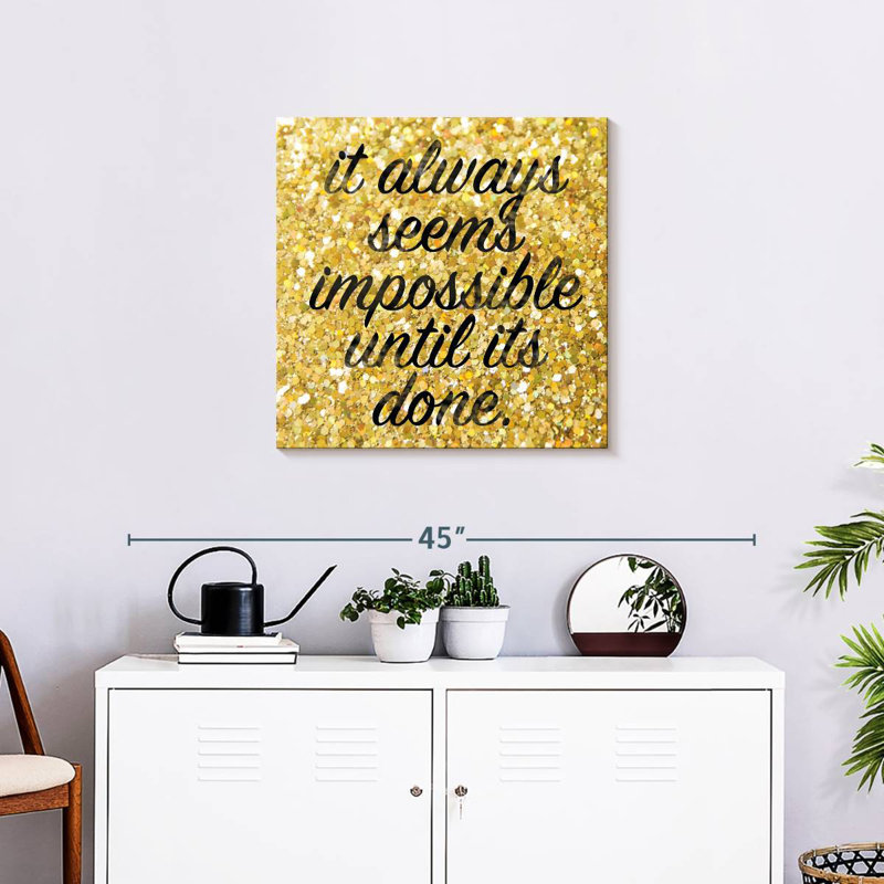 Tergel Just Do It, 24" H x 24" W