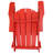 Adirondack Chair Foldup Red 