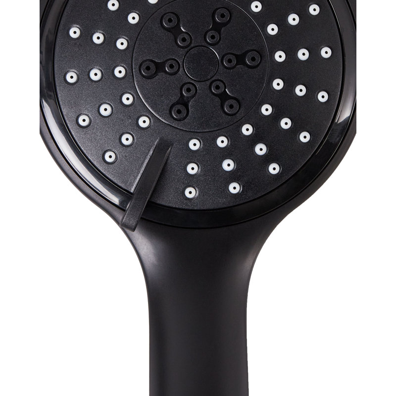 Shower Head and Hose Kit TUMPLE, Black
