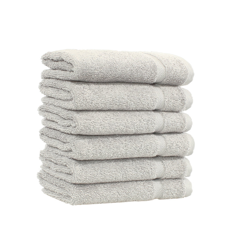 Denzi Turkish Cotton Washcloth, Gray