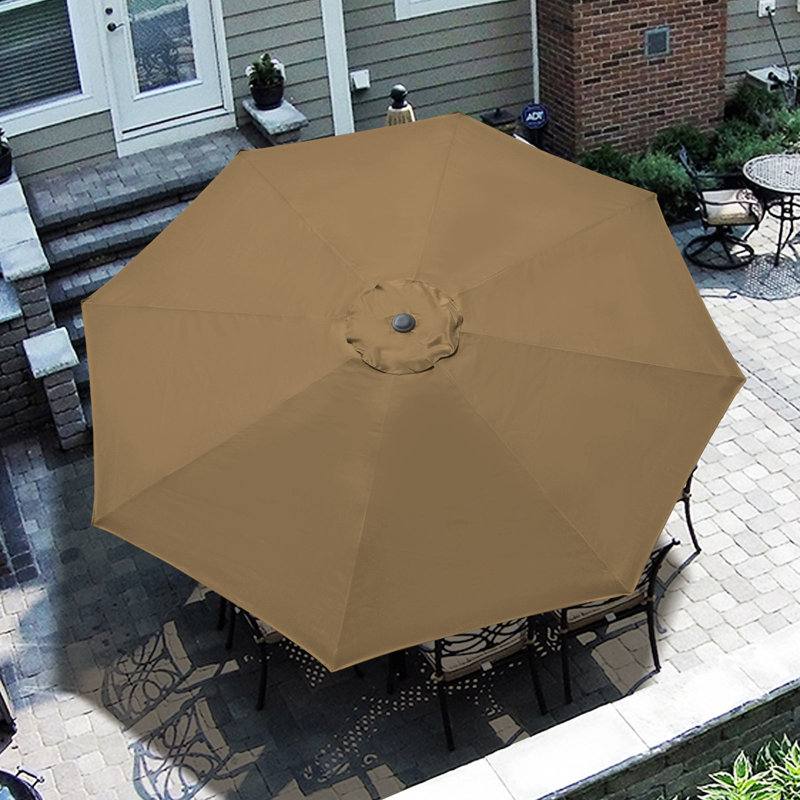 Parasol de marché 9 pi balceta, Brun clair