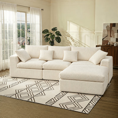Sofa with a footrest