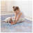 MAVAL Yellow Machine Washable Area Rug, 3' x 5', Chenille Filled Polyester-129508880