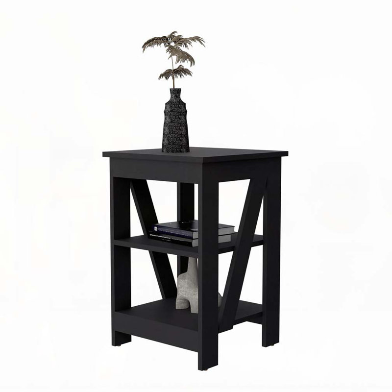 Table noire avec 2 tablettes