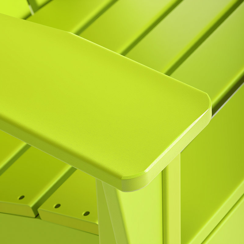 Chaise Adirondack en résine Altura avec repose-pieds, Vert foncé
