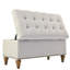 Rangement en lin beige - structure stable, pour la chambre à coucher, le salon, la charnière multifonctionnelle de l'espace de rangement supplémentaire de l'entrée, compartiment