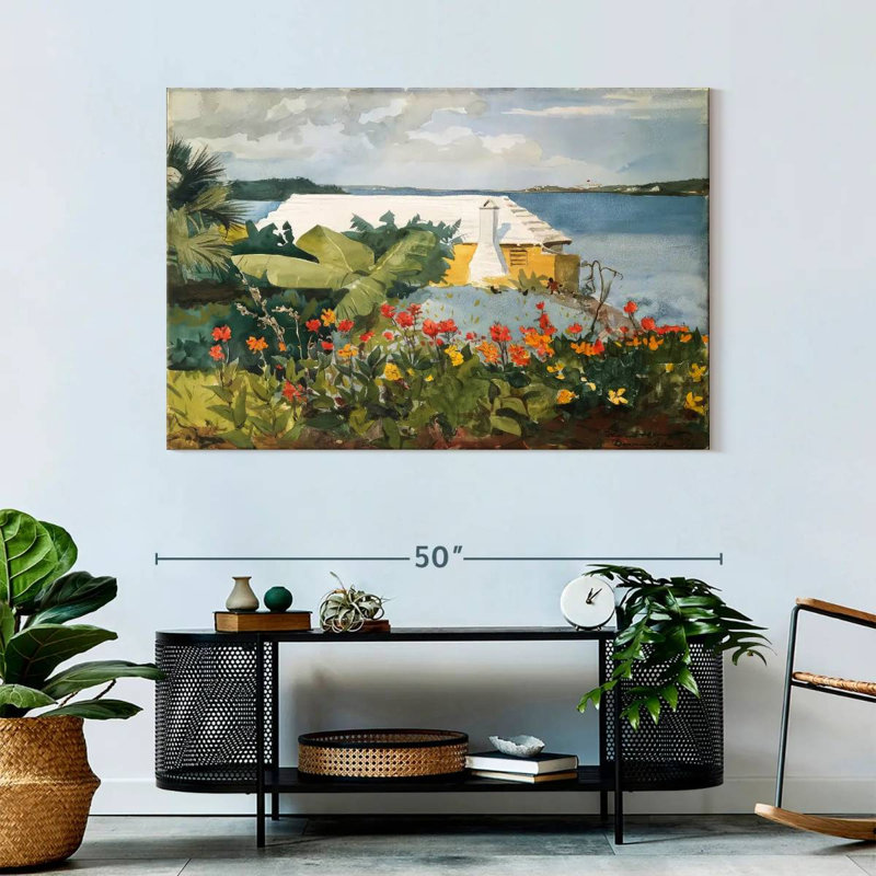 Gillard Flower Garden And Bungalow - Bermudes, H 32 po x l 48 po