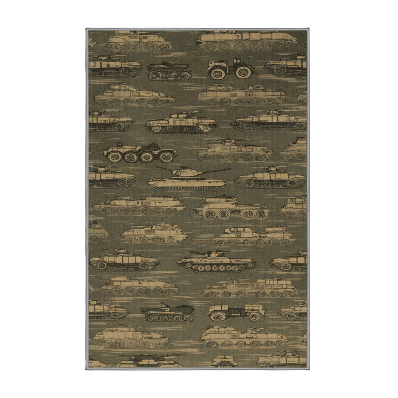 Tapis de transport brun lavable à la machine, Rectangulaire 7 pi x 10 pi