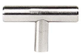Emtek Bar Cabinet T-Knob 2", Polished Chrome
