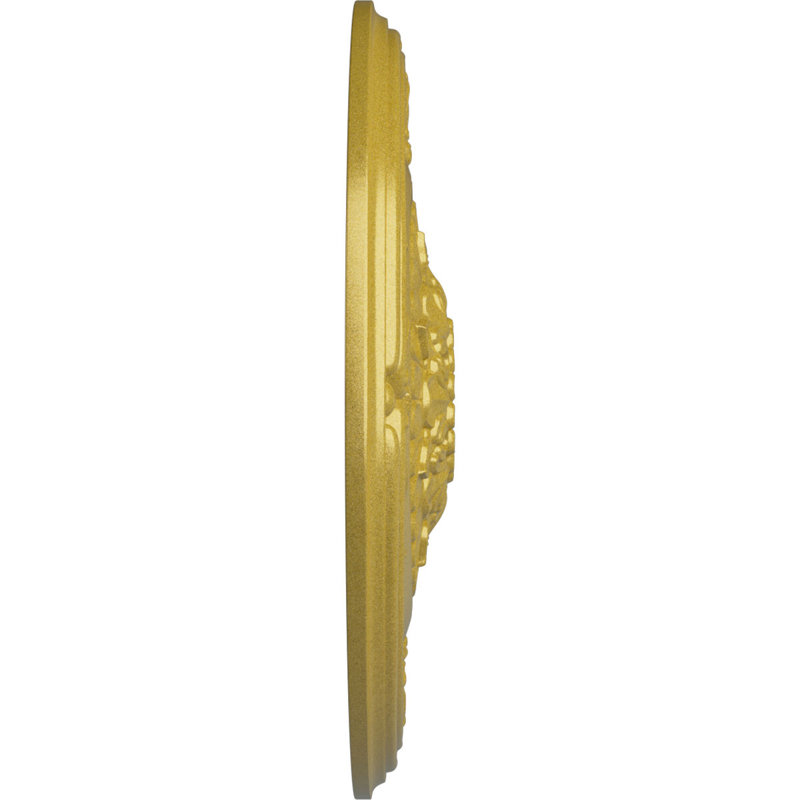 Endurathane Athens Ceiling Medallion, 26 1/4"OD x 3 1/4"P (Fits Canopies up to 3 5/8"), Hand-Painted Rich Gold Finish
