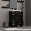 Meuble-lavabo en chêne brun - comptoir et miroir en acrylique 20 po L 18 po x 18 po Tiroirs à fermeture en douceur 18 po-1217293458