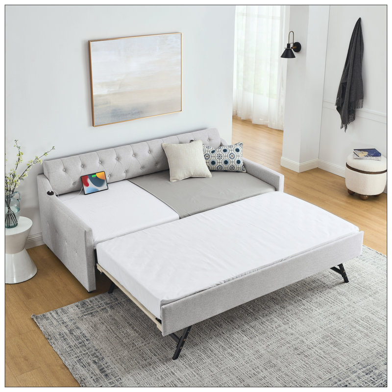 Lit pour chambre à coucher, Beige